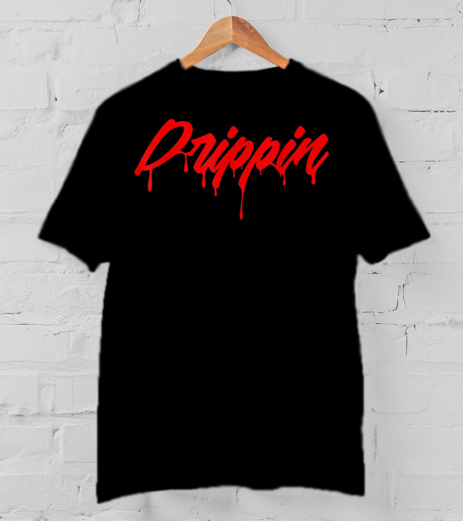 Drippin Trendy Urban Wear Drippin In Finesse Red Drip T-Shirt