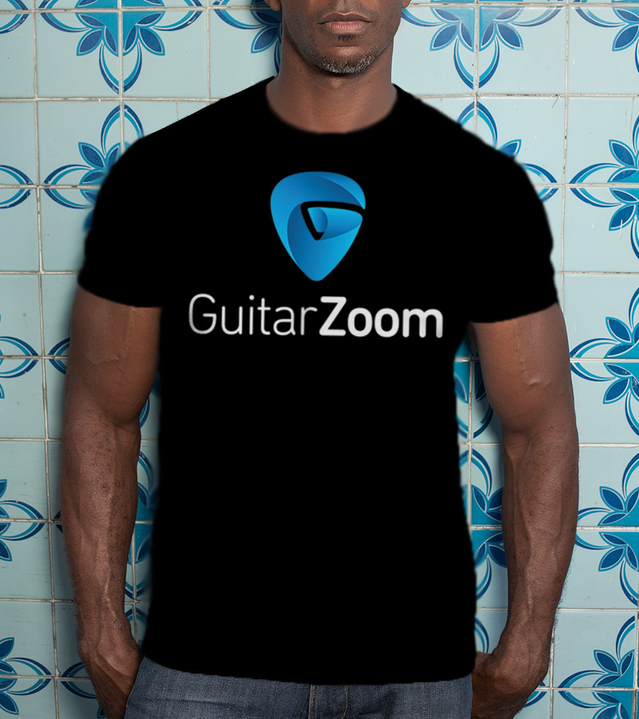 GuitarZoom Pick Pocket Guitar Players Emblem T-Shirt