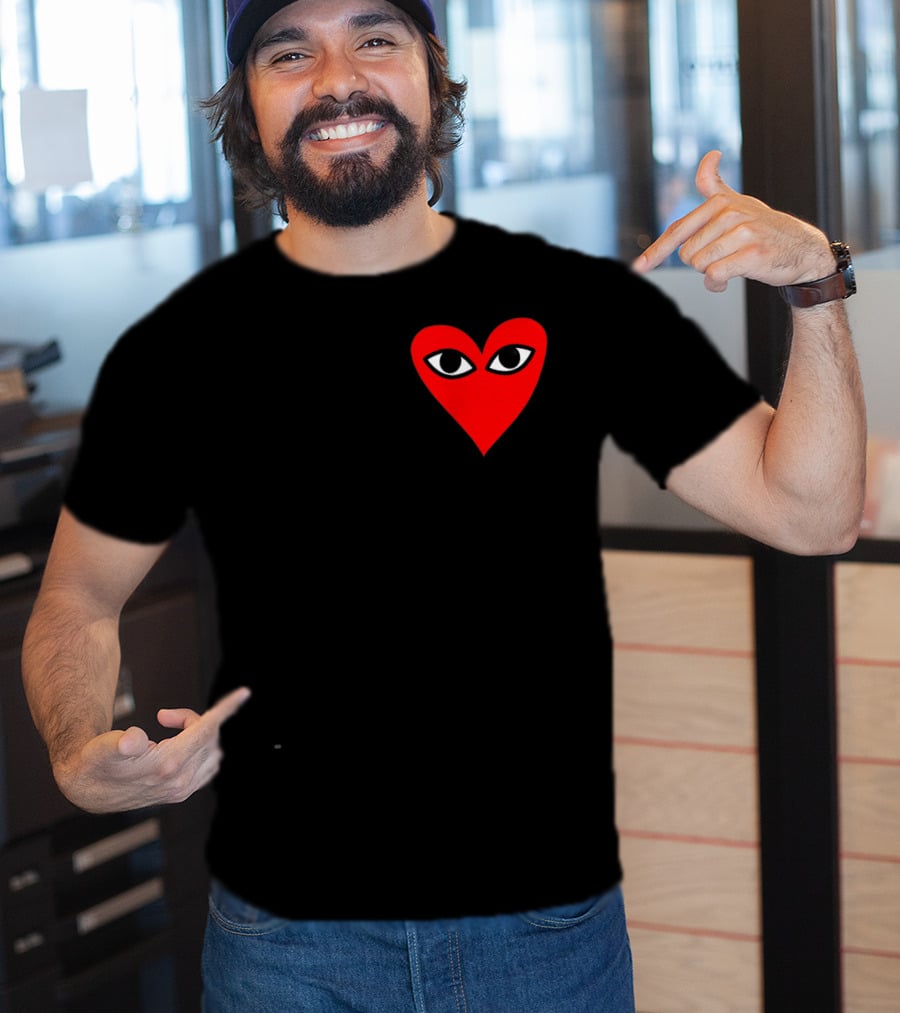 Heart For Comme Des Garçons Red Eye T-Shirt
