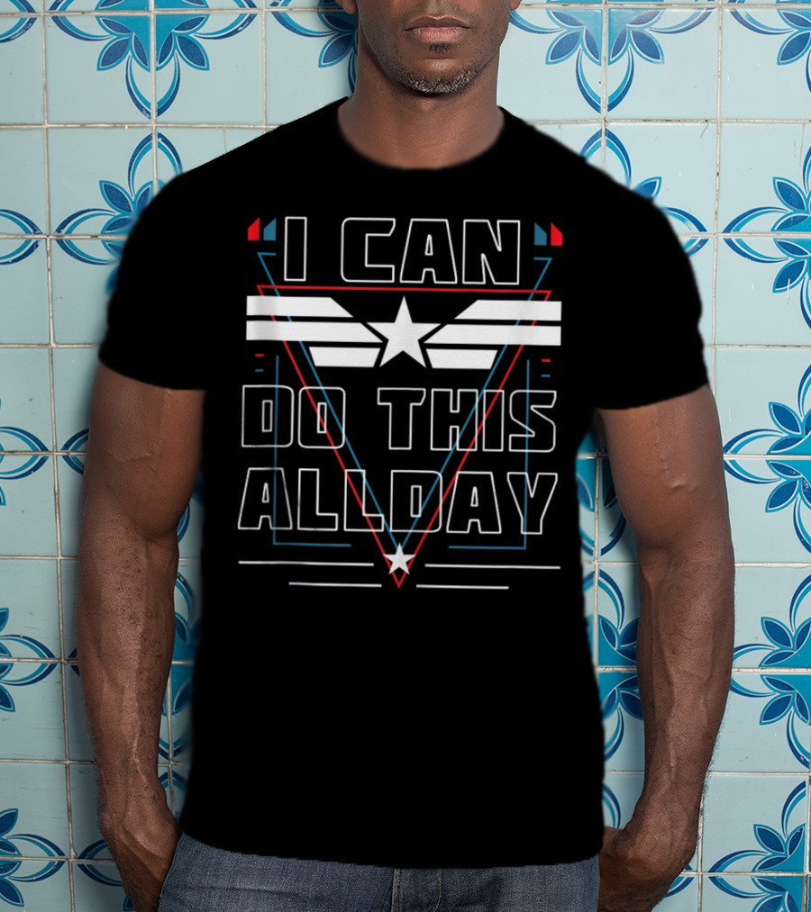 I Can Do This All Day America Super Heroes Star Emblem Team Up T-Shirt