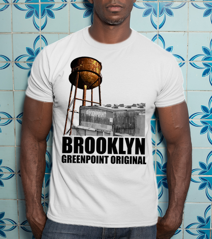 Brooklyn Greenpoint Original Water Tower Skyline T-Shirt