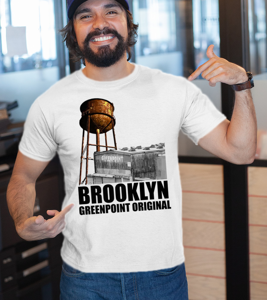 Brooklyn Greenpoint Original Water Tower Skyline T-Shirt