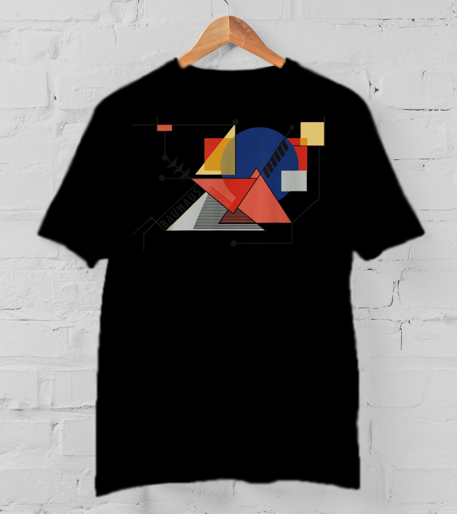 Bauhaus Movement Geometric Abstract 1919 Reproduction T-Shirt