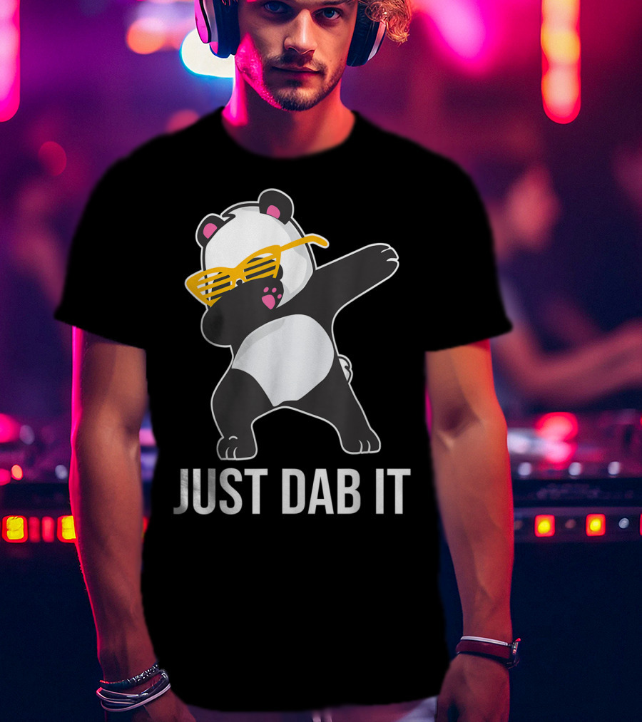 Just Dab It Panda With Sunglasses Dabbing T-Shirt