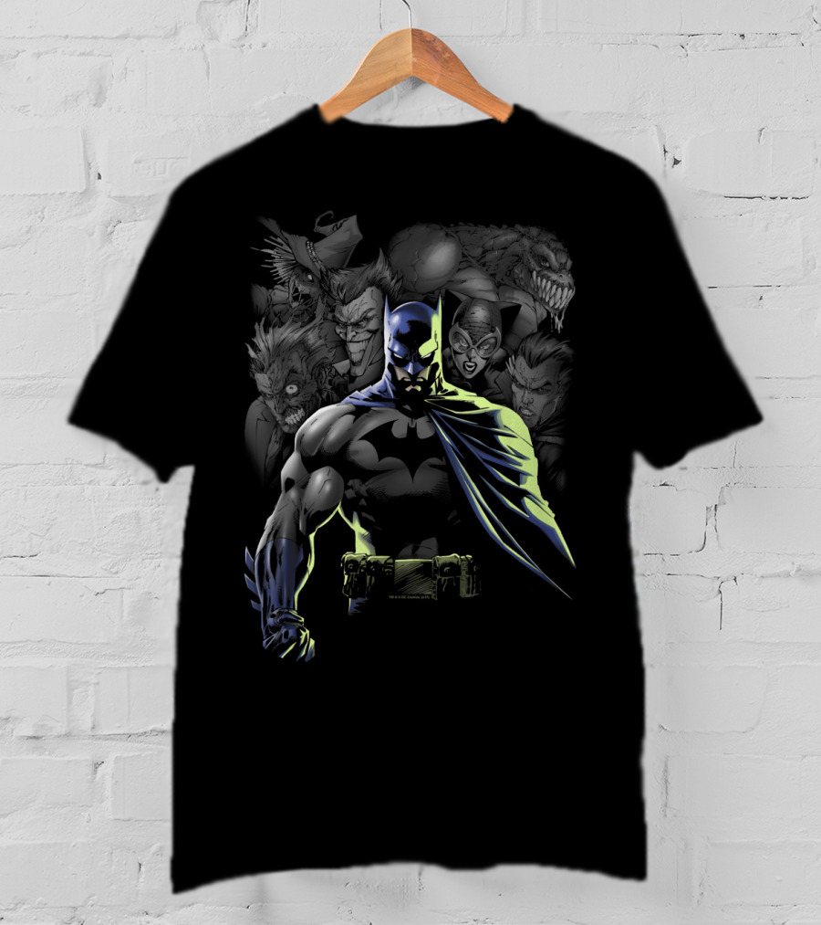 Batman And Villains Unleashed Gotham's Rogues Gallery Showdown T-Shirt