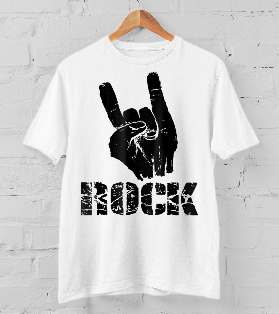 Born To Be Rock Star Hand Horns Rock Gesture T-Shirt