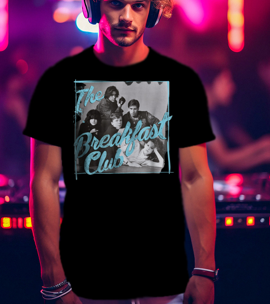 The Breakfast Club Movie Cast Group Photo Album Cover T-Shirt