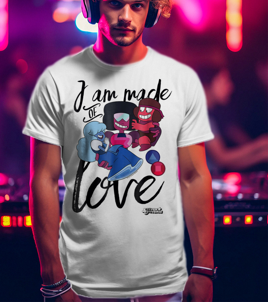 CN Steven Universe I Am Made Of Love Fusion Garnet Sapphire Ruby T-Shirt
