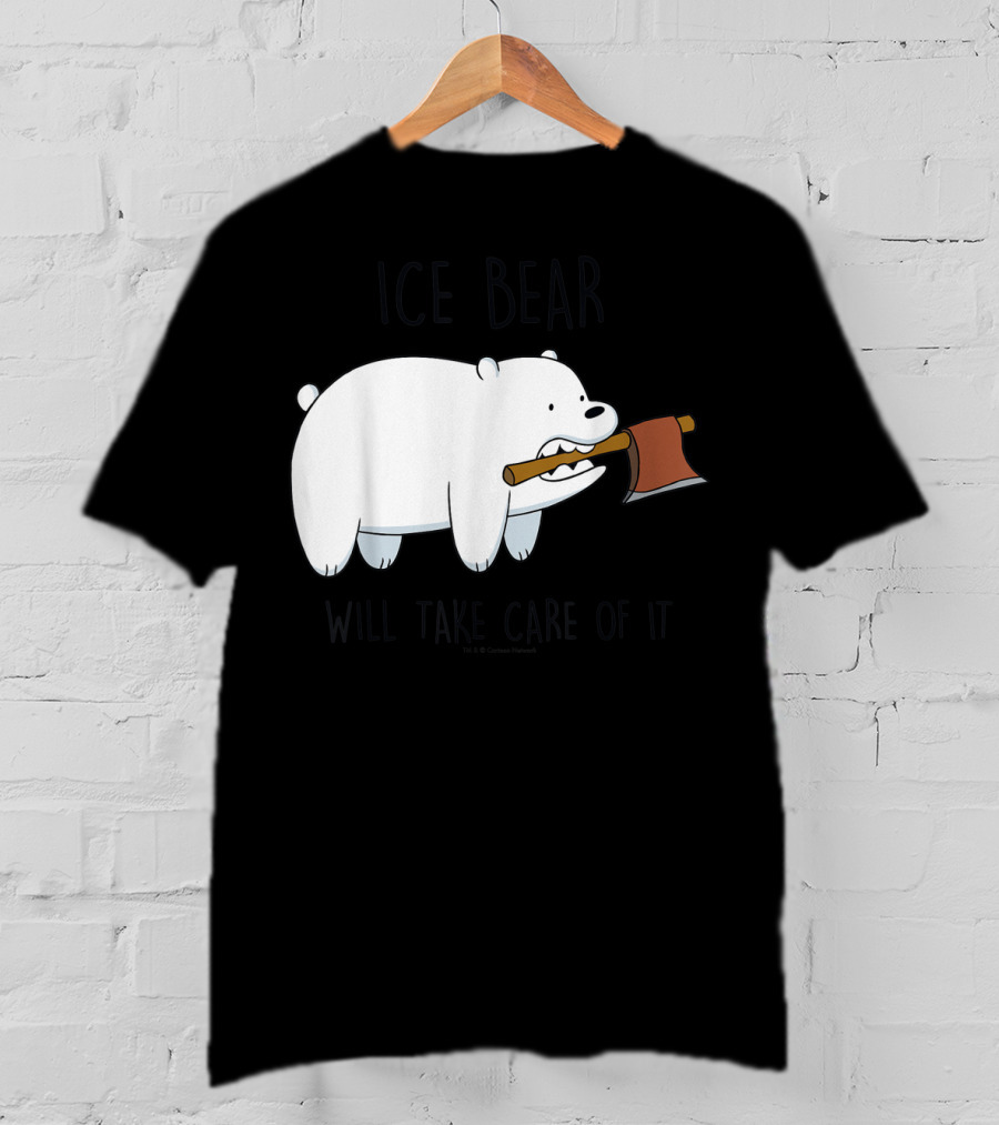CN We Bare Bears Ice Bear Will Take Care Of It Cartoon Network T-Shirt