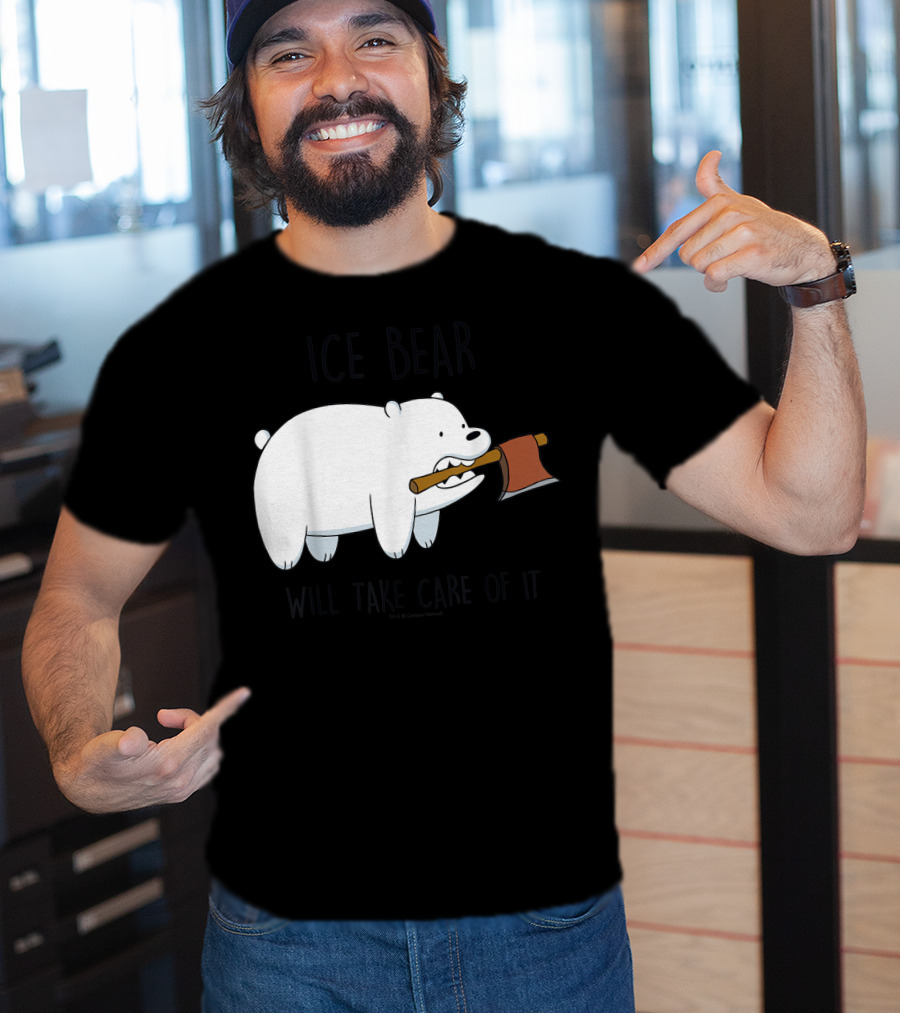 CN We Bare Bears Ice Bear Will Take Care Of It Cartoon Network T-Shirt
