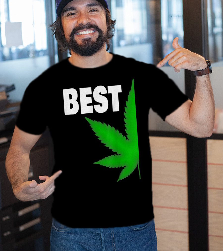 Couple Matching Best Buds BFF Marijuana Leaf Best T-Shirt