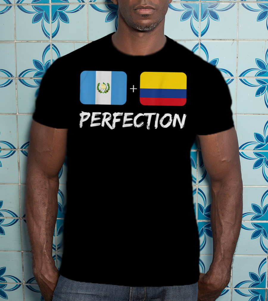 Guatemalan Flag Plus Colombian Flag Equals Perfection T-Shirt