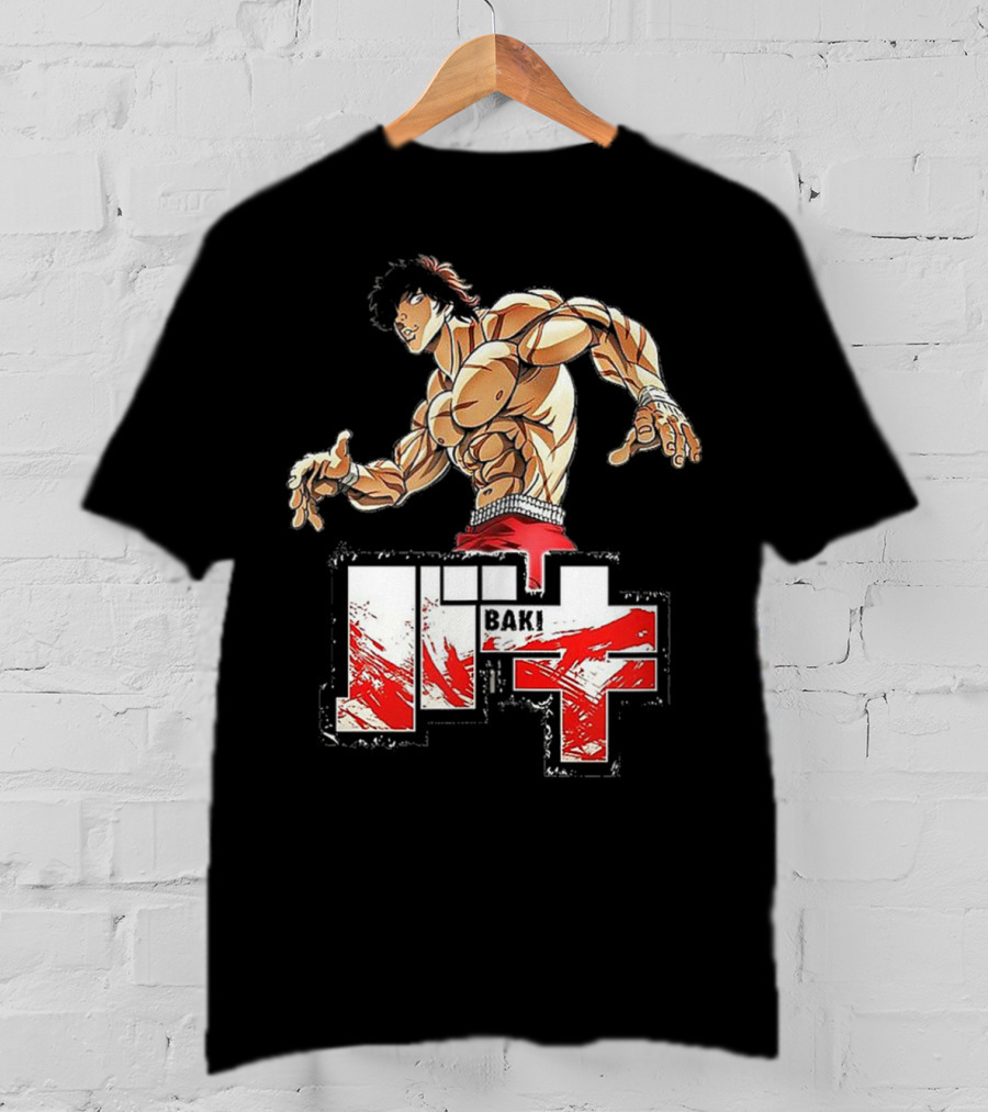 Baki Otaku Muscle Fighter Anime Character T-Shirt