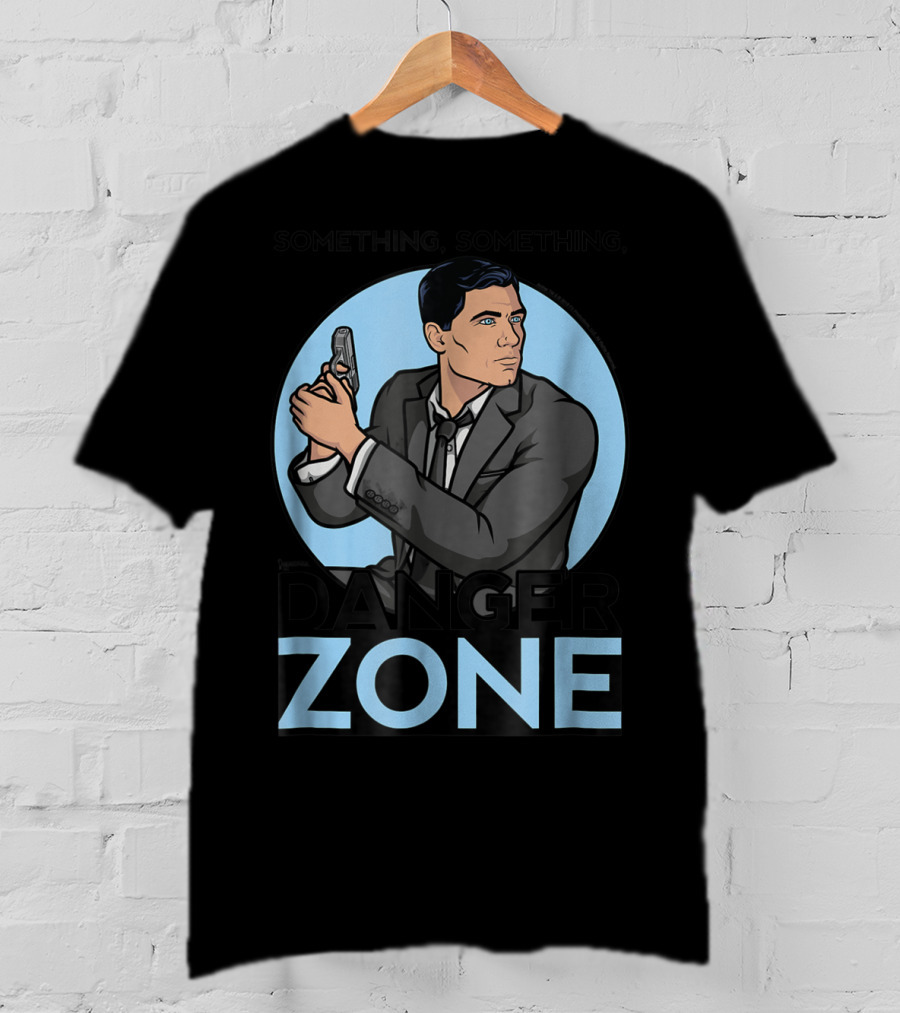 Archer Something Something Danger Zone Agent With Gun T-Shirt