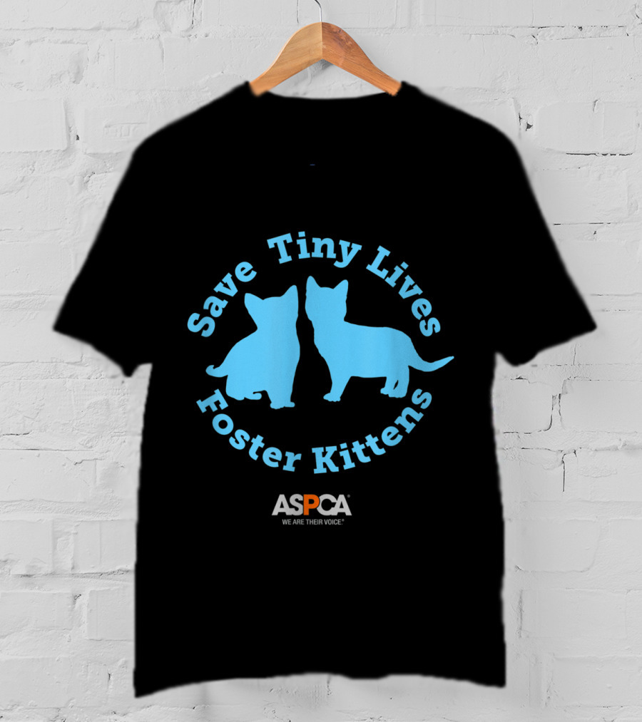 ASPCA Save Tiny Lives Foster Kittens Blue T-Shirt