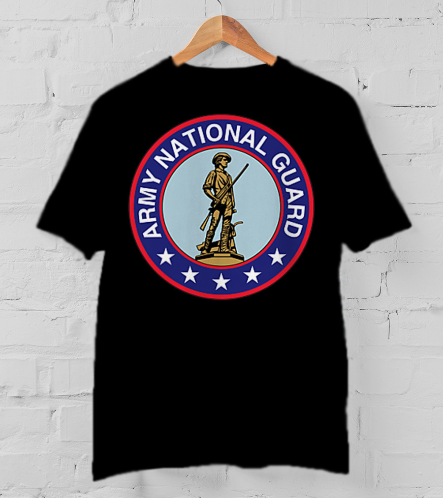 Army National Guard Veteran Morale Emblem T-Shirt