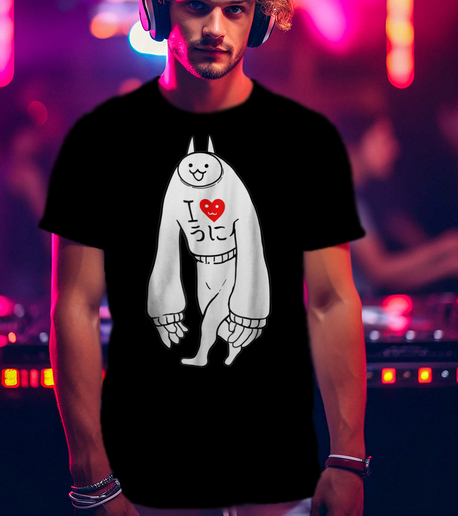 Battle Cats Li L Jamiera Cat I Heart Umi T-Shirt