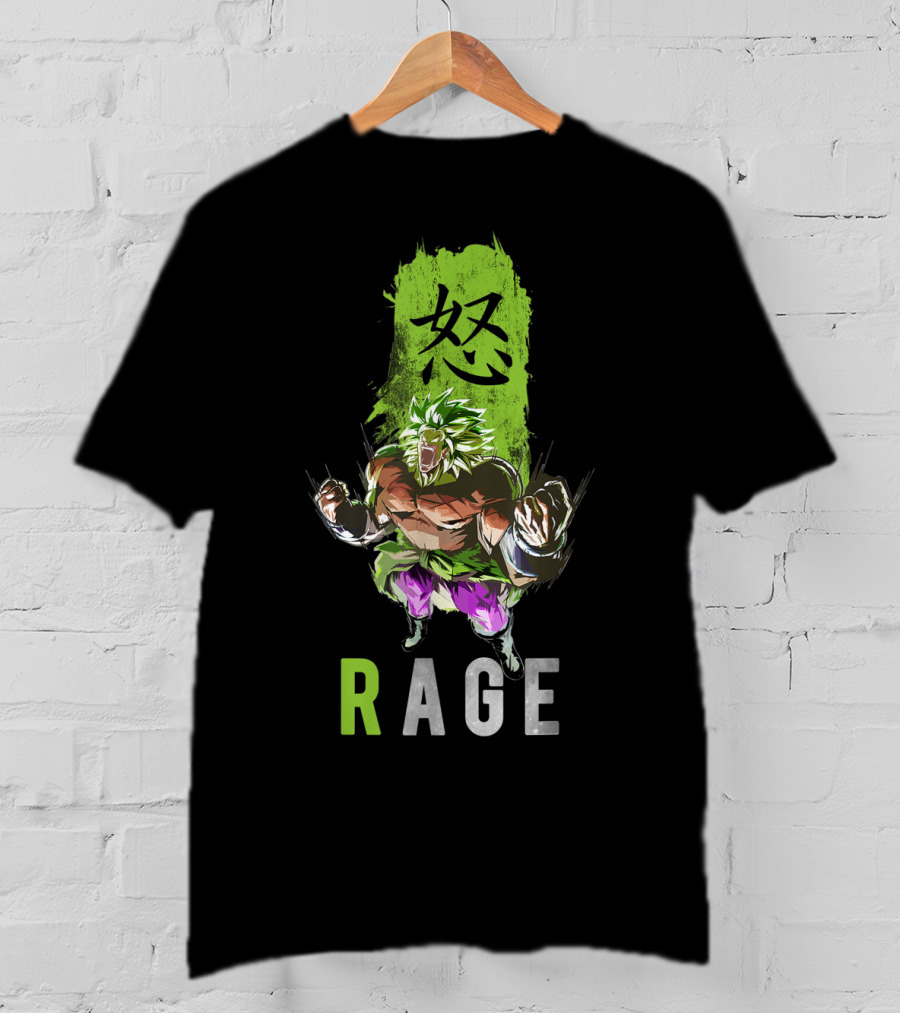 Broly The Legendary Fighter Rage Anger Power Burst T-Shirt