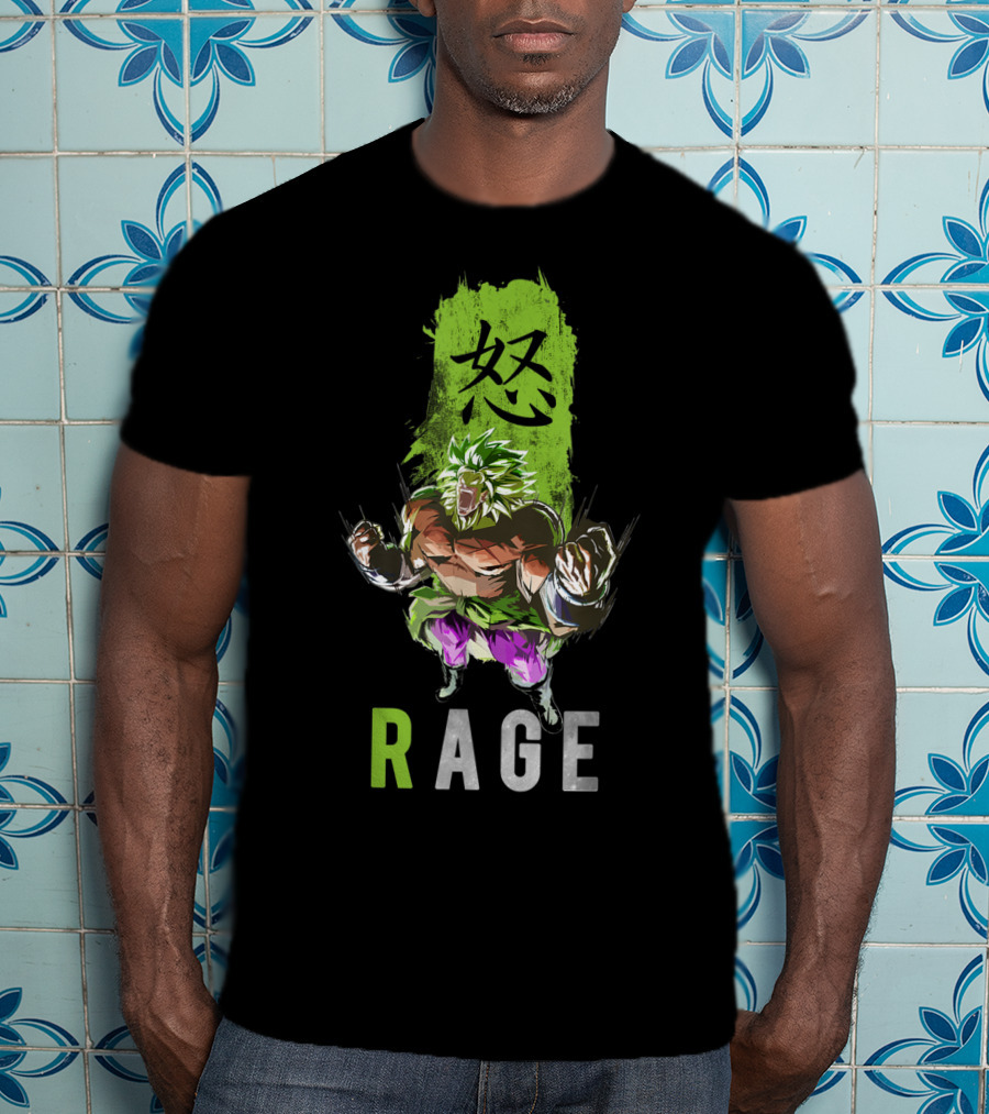 Broly The Legendary Fighter Rage Anger Power Burst T-Shirt