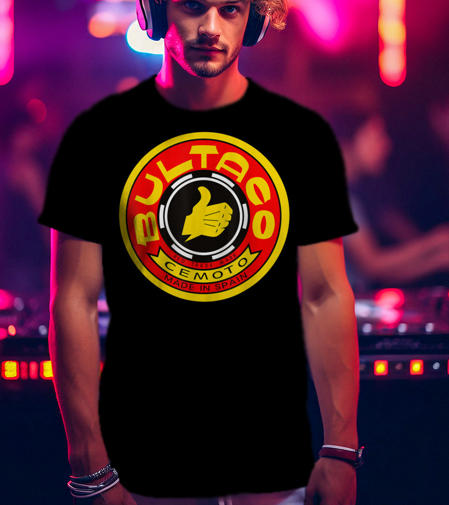 Bultaco Cemoto Made In Spain Reg Trade Mark T-Shirt