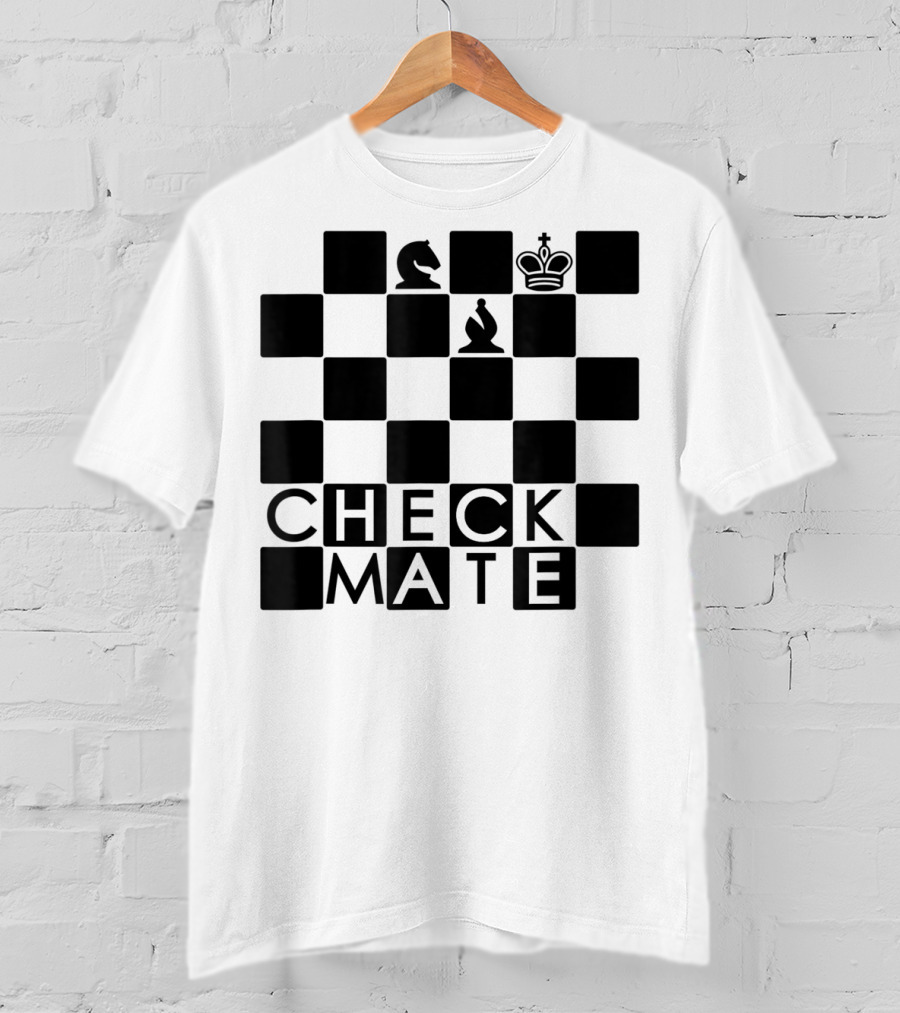 Chess Board Checkmate Knight Bishop King T-Shirt