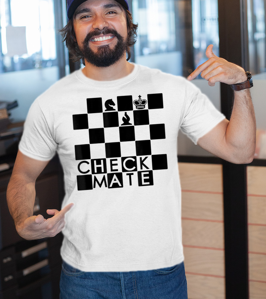 Chess Board Checkmate Knight Bishop King T-Shirt