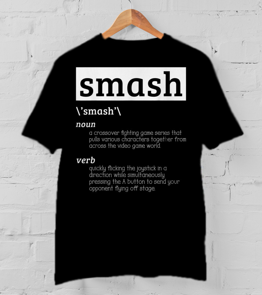 Smash Definition Crossover Fighting Game Series Video Game World T-Shirt