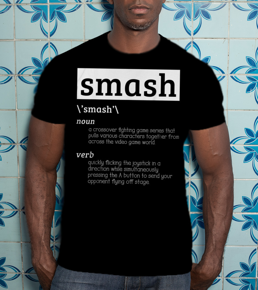Smash Definition Crossover Fighting Game Series Video Game World T-Shirt
