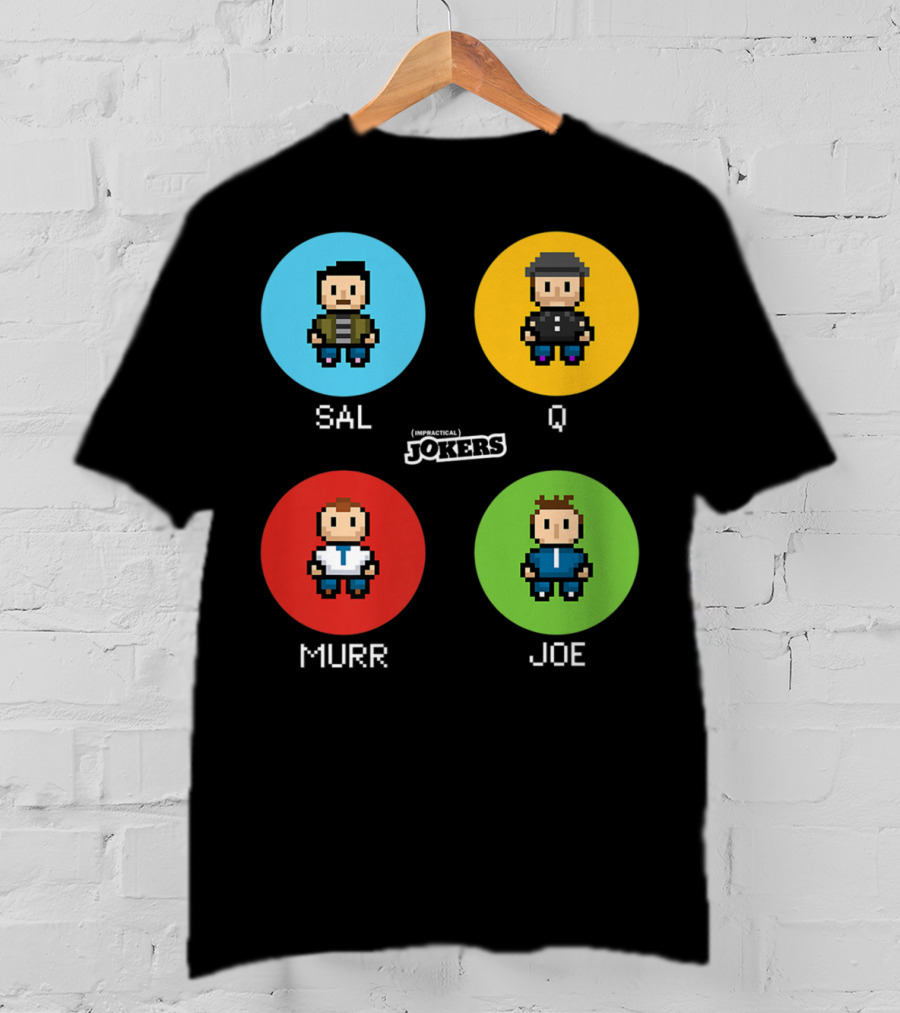 Sal Q Murr Joe Impractical Jokers Pixel T-Shirt
