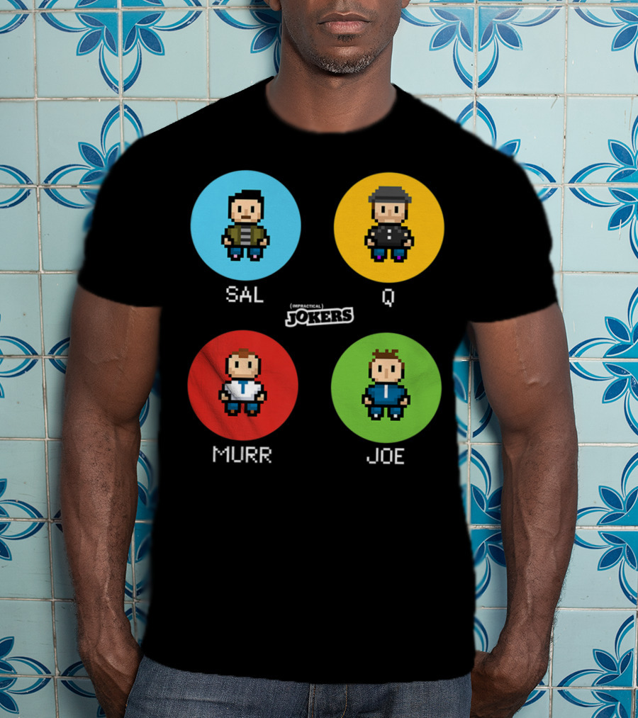 Sal Q Murr Joe Impractical Jokers Pixel T-Shirt