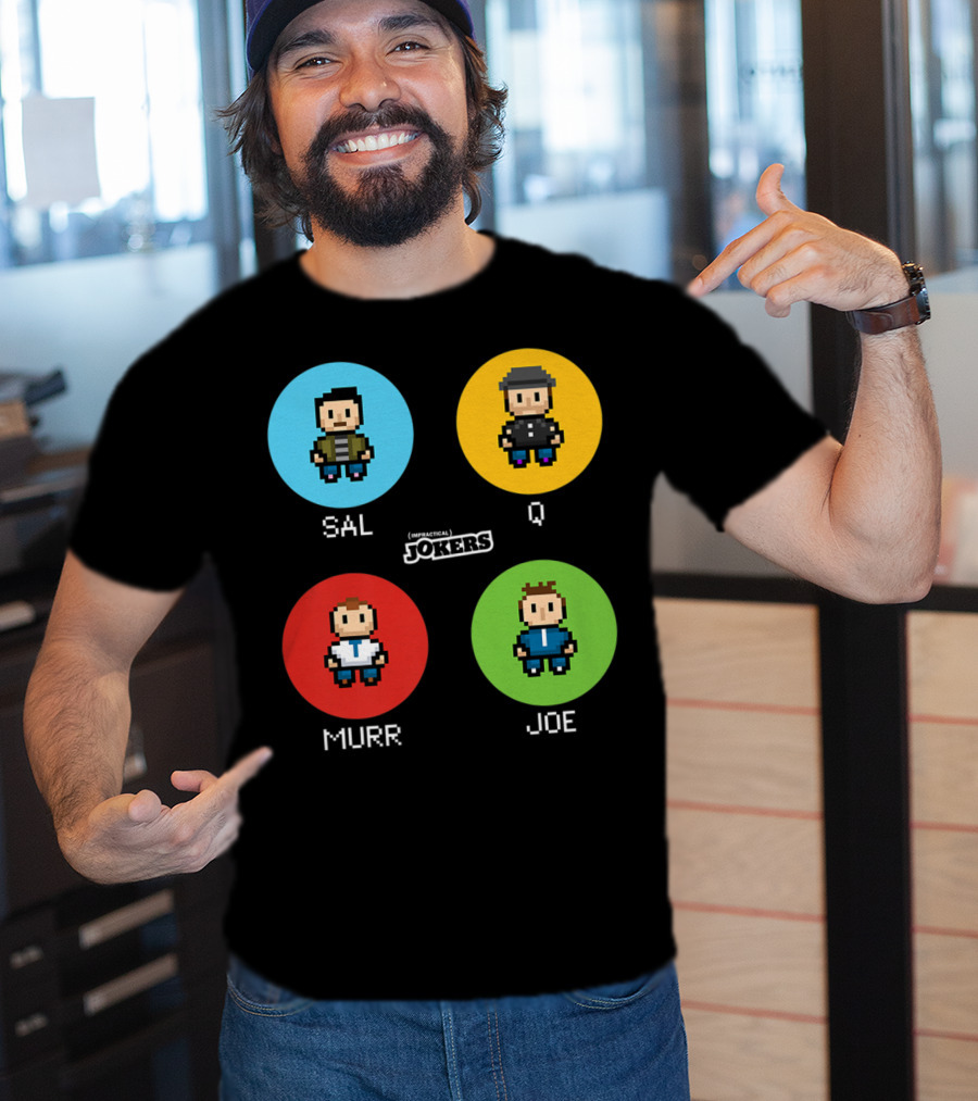 Sal Q Murr Joe Impractical Jokers Pixel T-Shirt