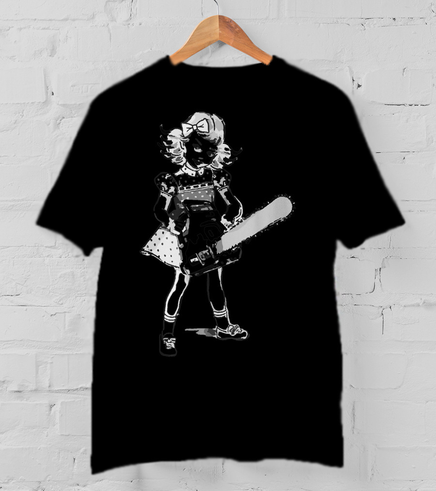 Chainsaw Girl Punk Goth Horror Aesthetic T-Shirt