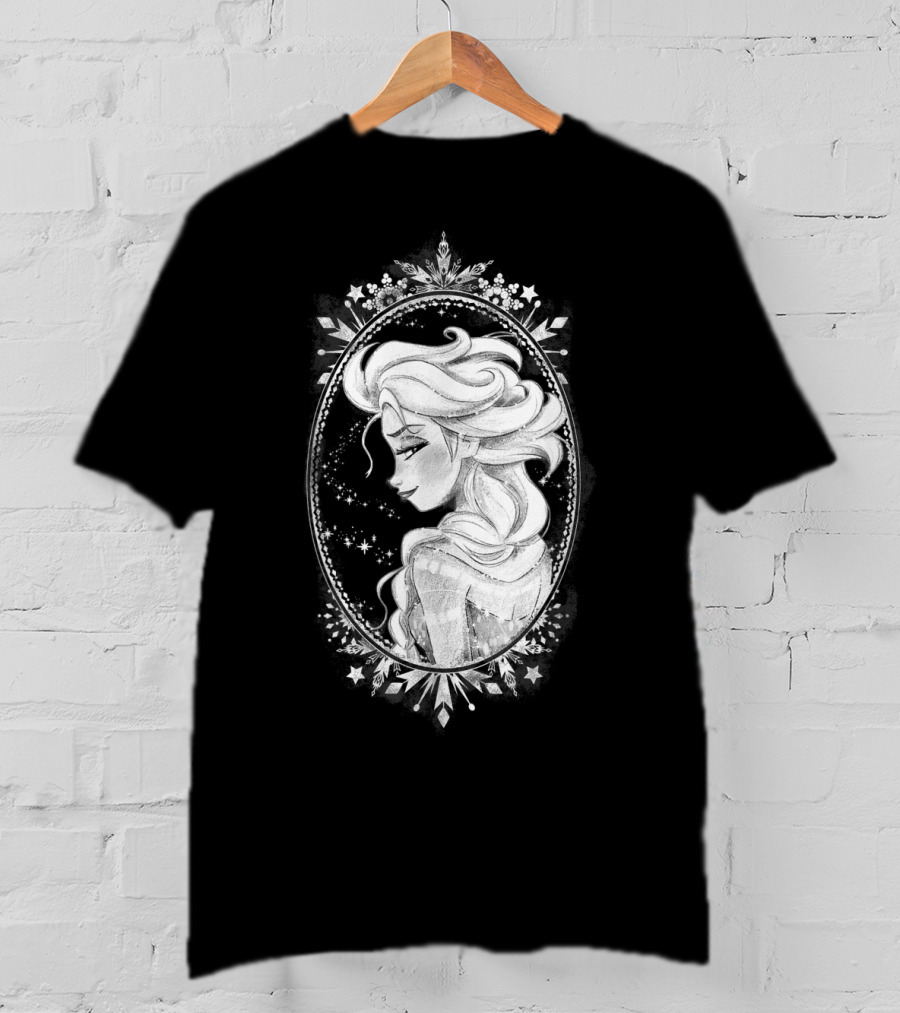 Frozen Elsa Sketch Snowflakes Disney T-Shirt