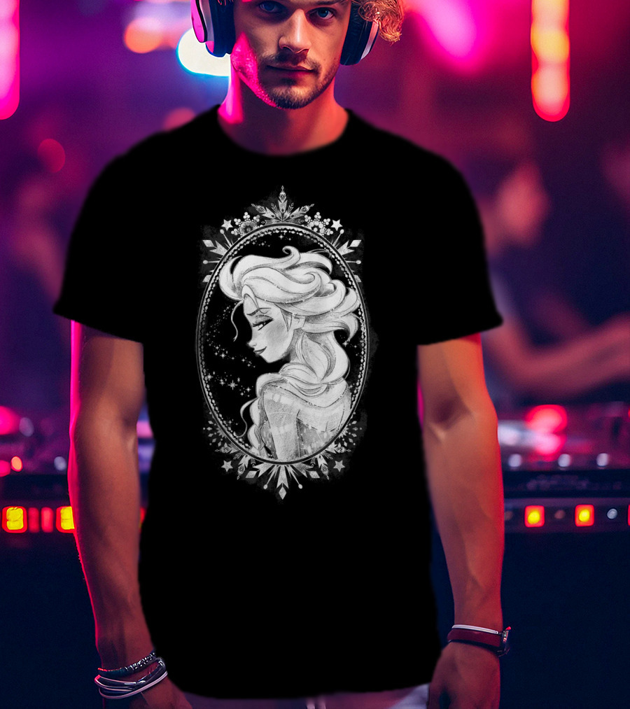 Frozen Elsa Sketch Snowflakes Disney T-Shirt