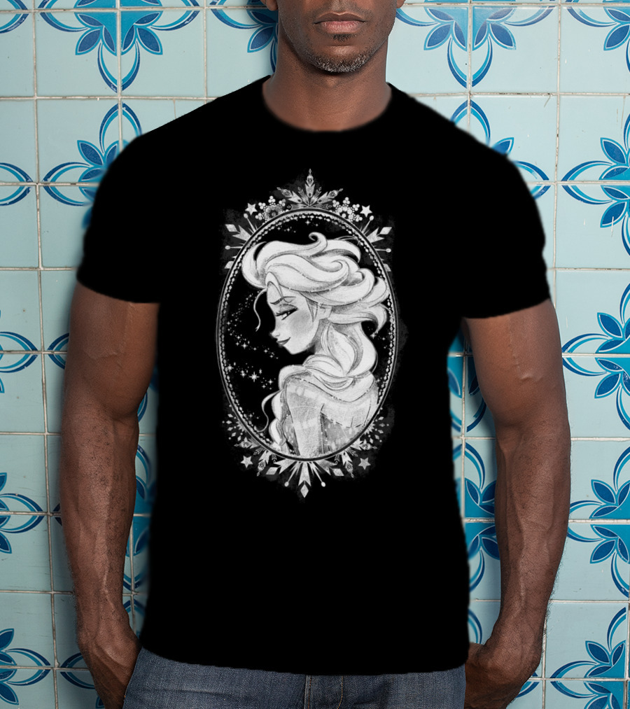 Frozen Elsa Sketch Snowflakes Disney T-Shirt