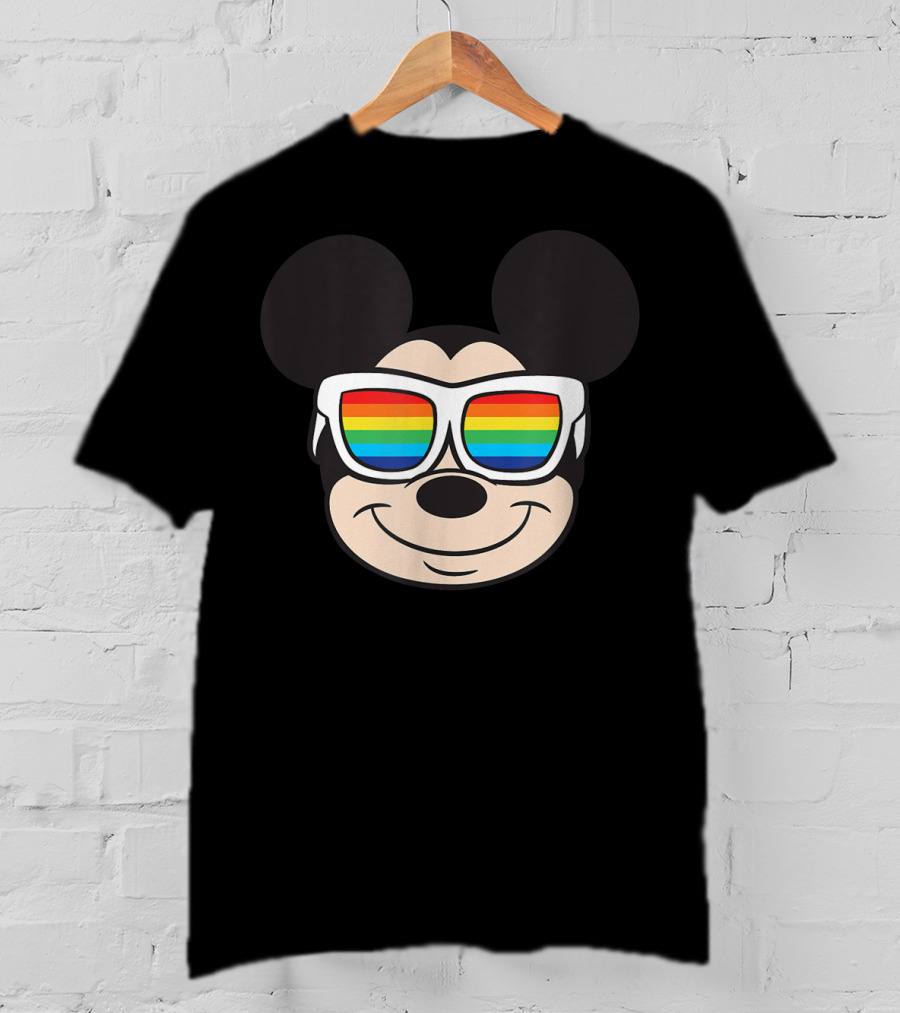 Mickey Mouse Rainbow Sunglasses Disney T-Shirt