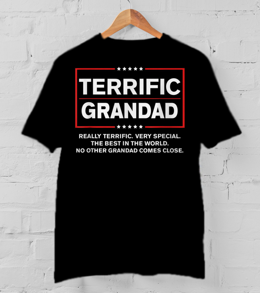 Terrific Grandad Really Terrific Very Special The Best In The World No Other Grandad Comes Close T-Shirt