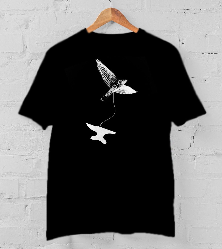 Heavy Falcon Anvil Flight Comedy T-Shirt