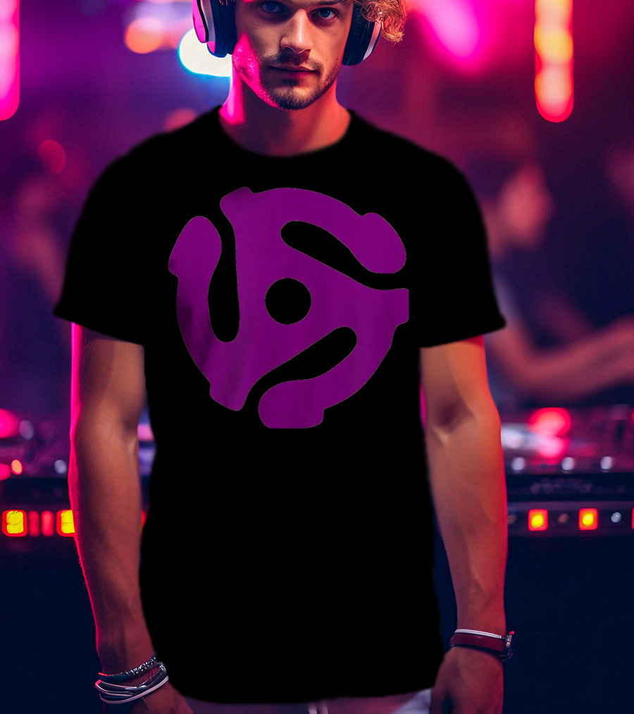 Dj 45 Rpm Adapter Turntable Vinyl Record T-Shirt