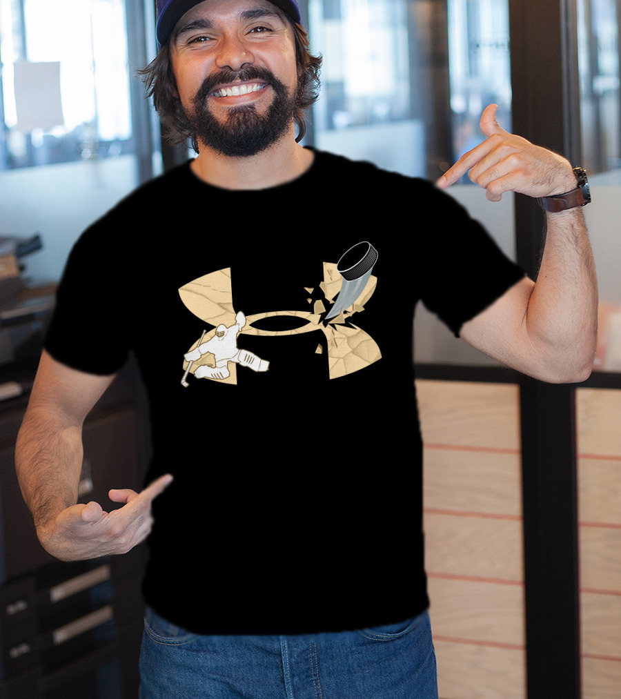 Under Armour Hockey Goalie And Puck T-Shirt