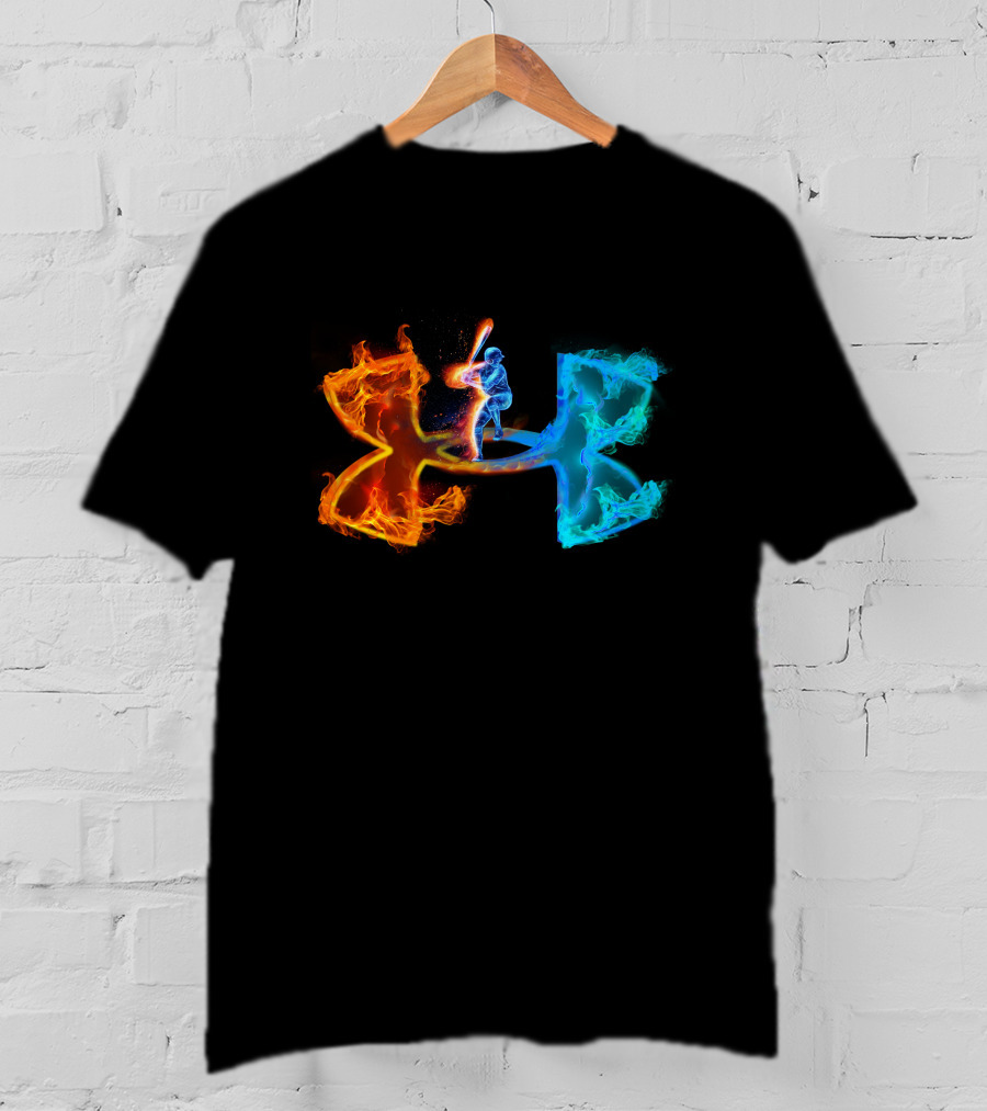 Under Armour Fiery Baseball Player T-Shirt