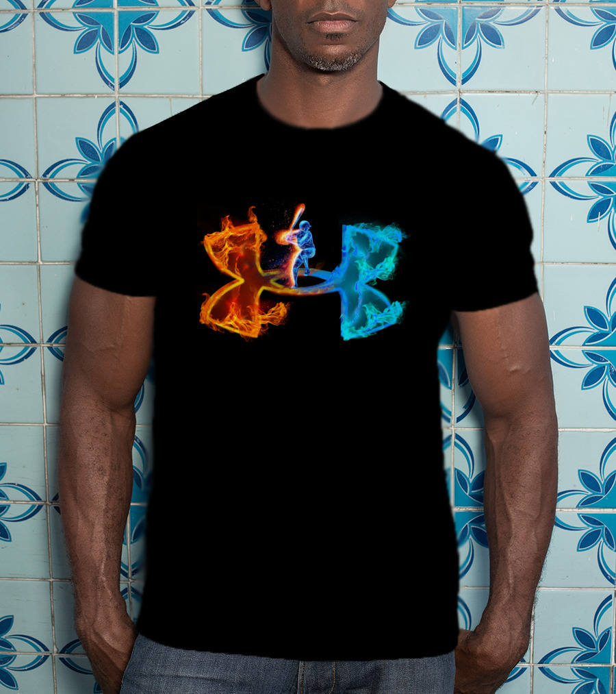 Under Armour Fiery Baseball Player T-Shirt