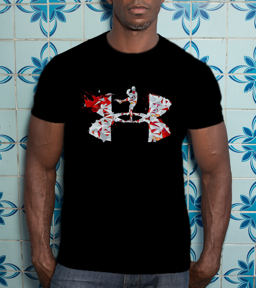 Under Armour Geometric Mma Fighter Kick T-Shirt