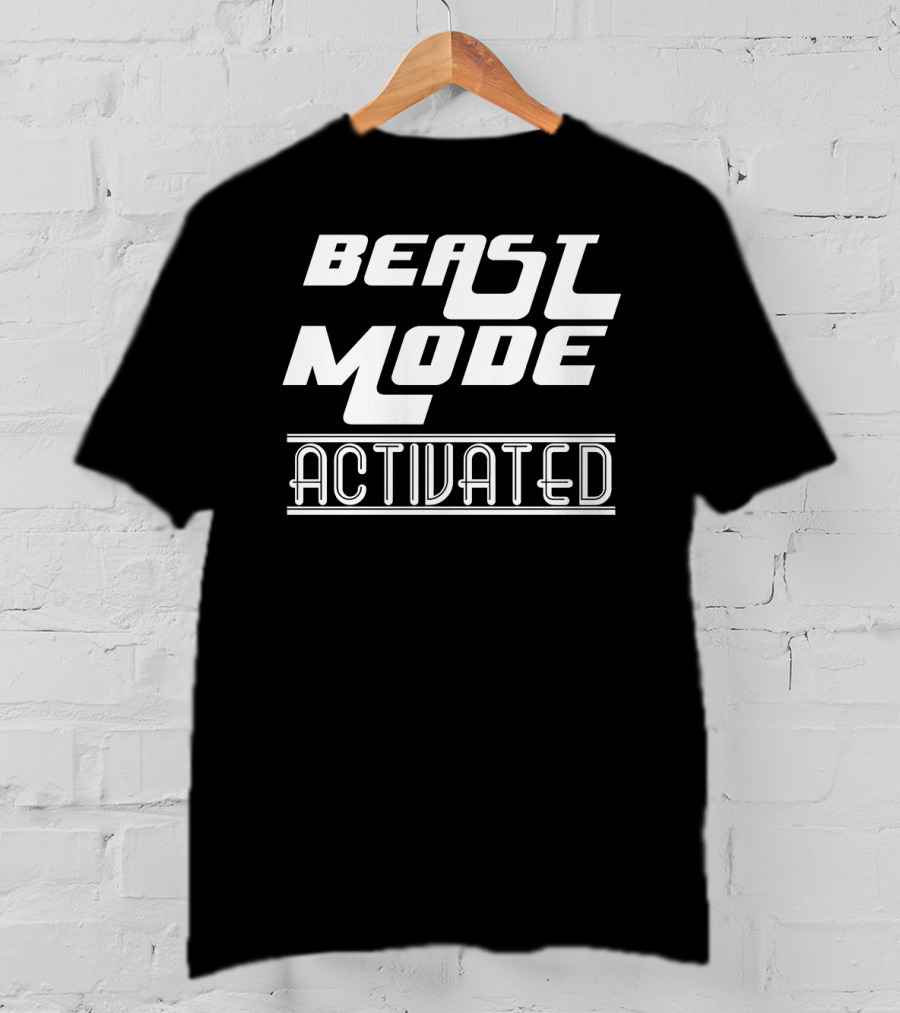 Beast Mode Activated Bold Athletic Motivation T-Shirt