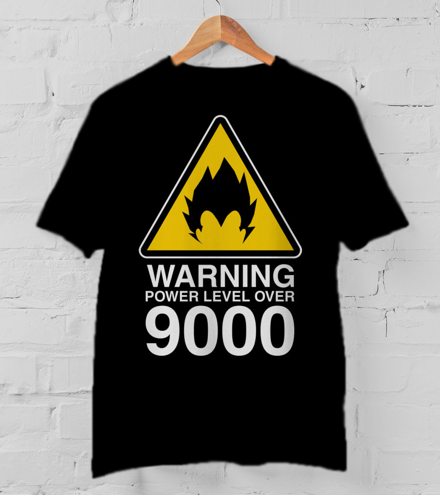 WARNING POWER LEVEL OVER 9000 T-Shirt