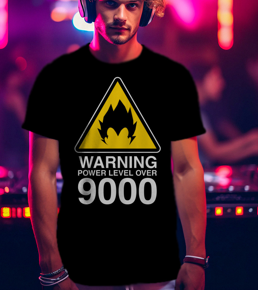 WARNING POWER LEVEL OVER 9000 T-Shirt