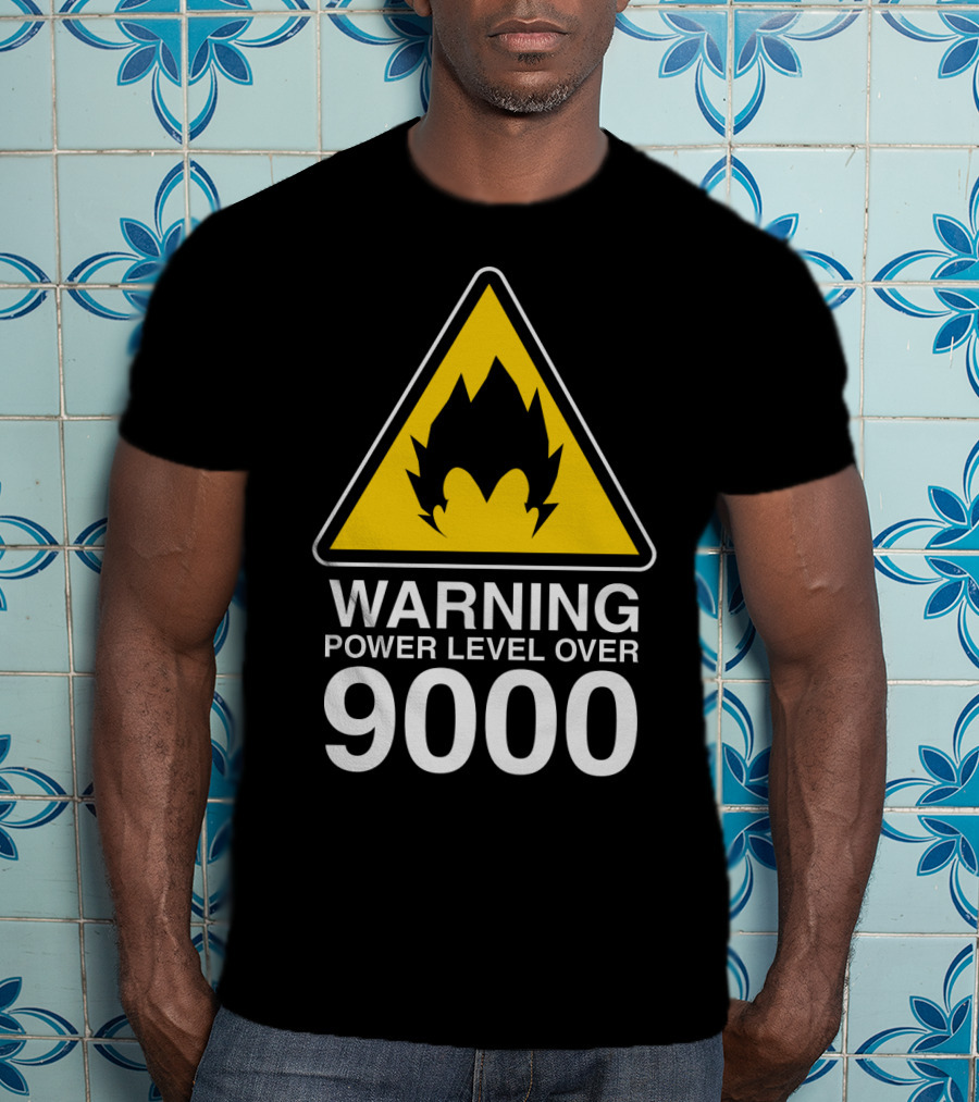 WARNING POWER LEVEL OVER 9000 T-Shirt