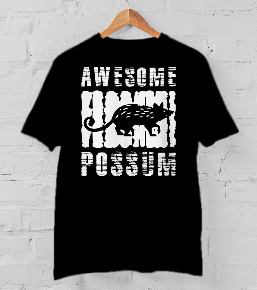 Awesome Animal Possum Rustic T-Shirt