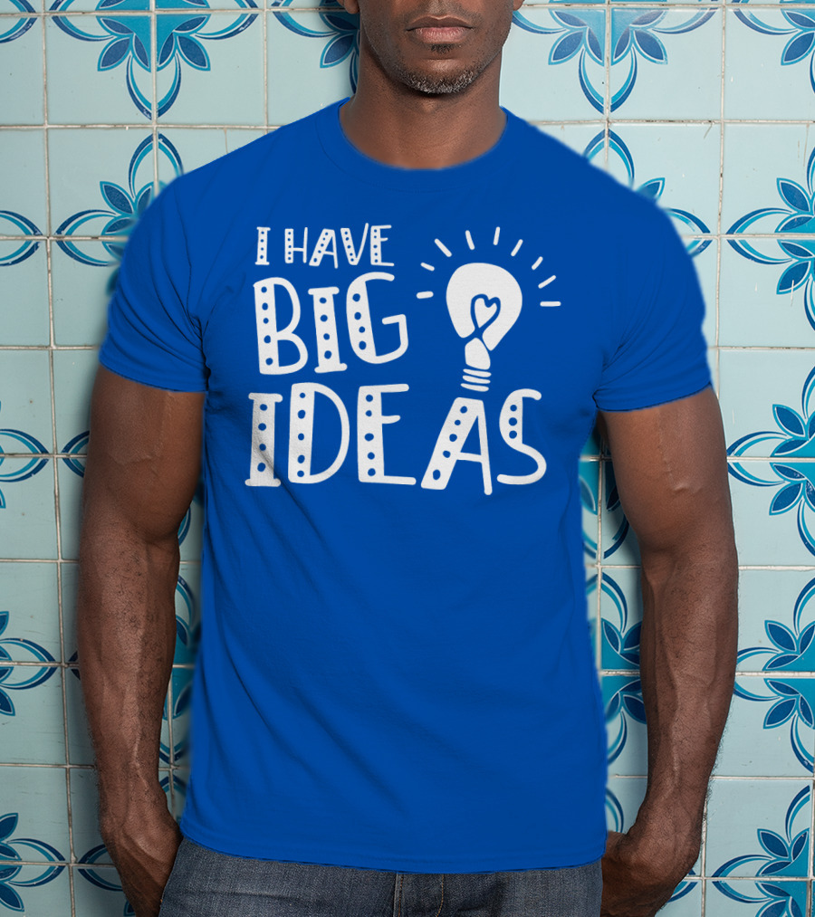 I HAVE BIG IDEAS Light Bulb Heart T-Shirt