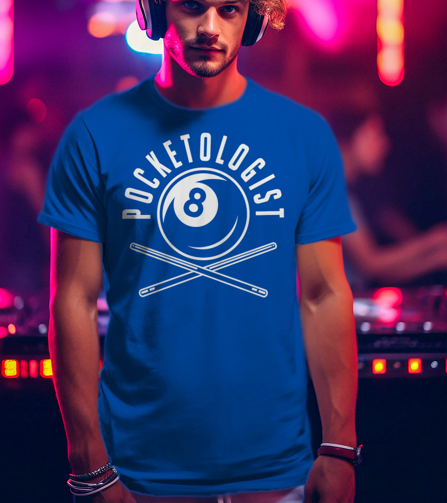 Pocketologist Billiards 8 Ball Cue T-Shirt